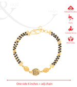 Traditinal Circle Pendant Mangalsutra Bracelet