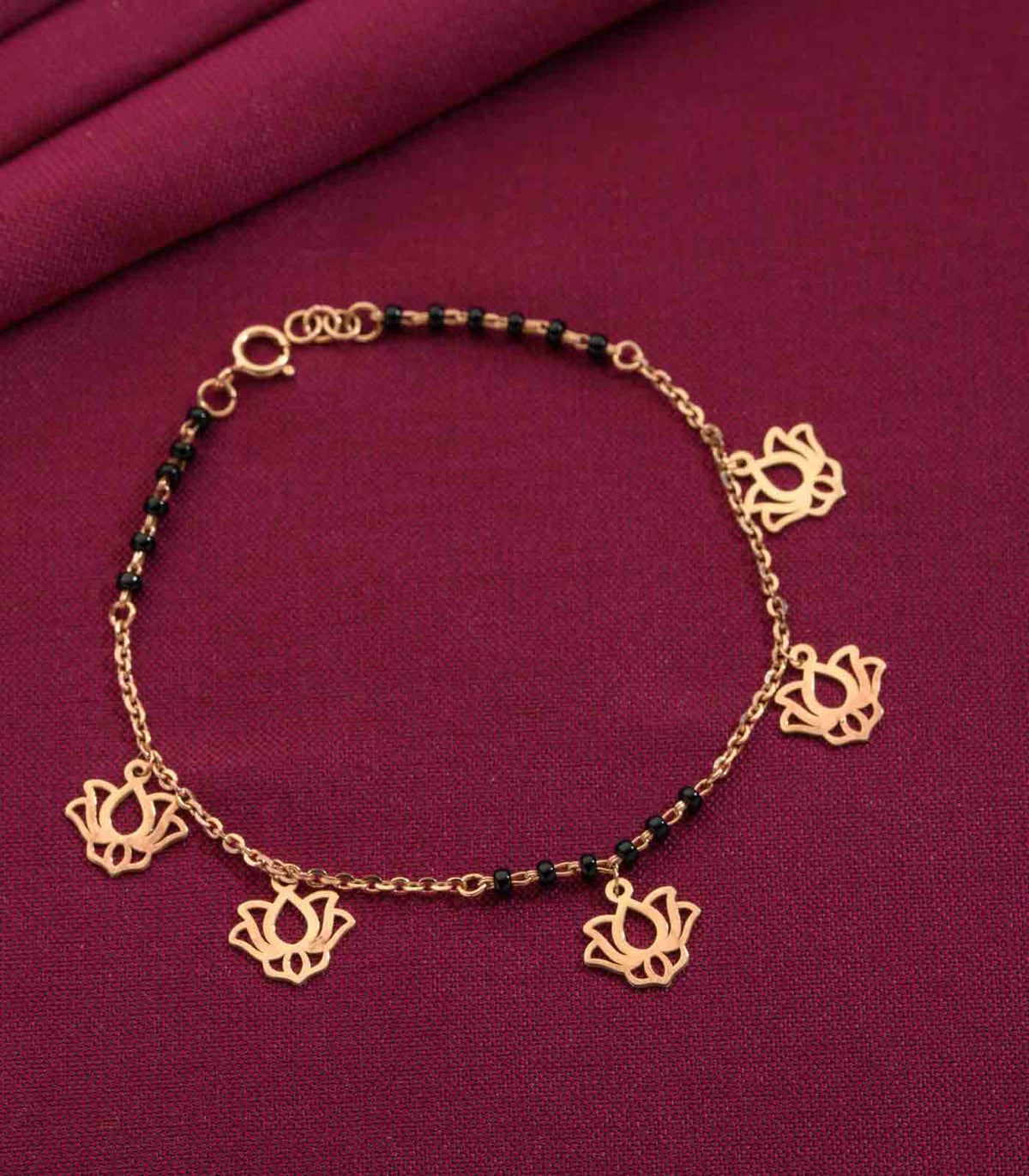 Swing Lotus Mangalsutra Bracelet