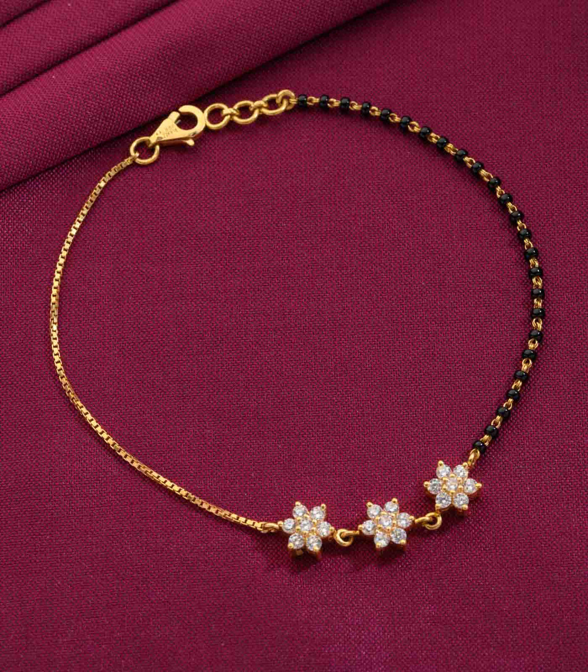 Trinity Blossom Mangalsutra Bracelet