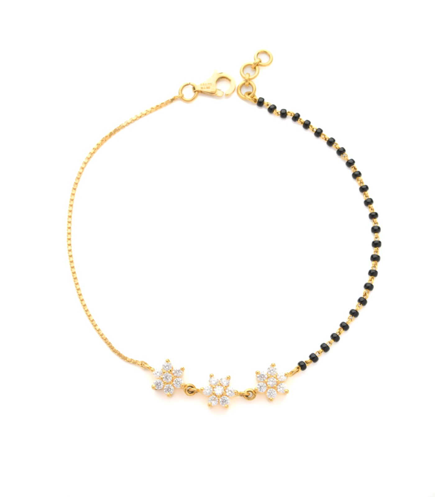 Trinity Blossom Mangalsutra Bracelet