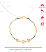 Tri Pentagonal Mangalsutra Bracelet