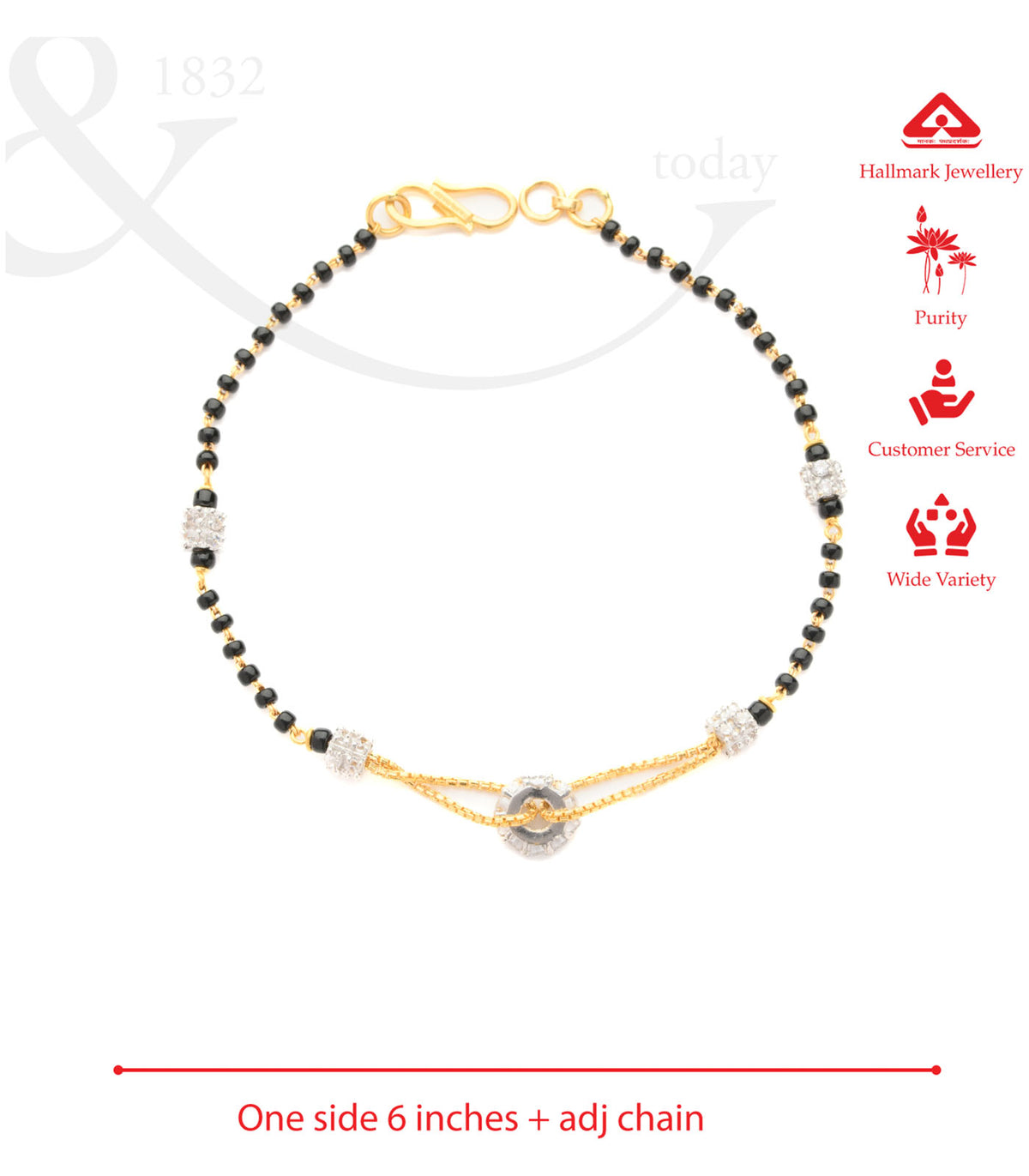 Swinging Loop Mangalsutra Bracelet