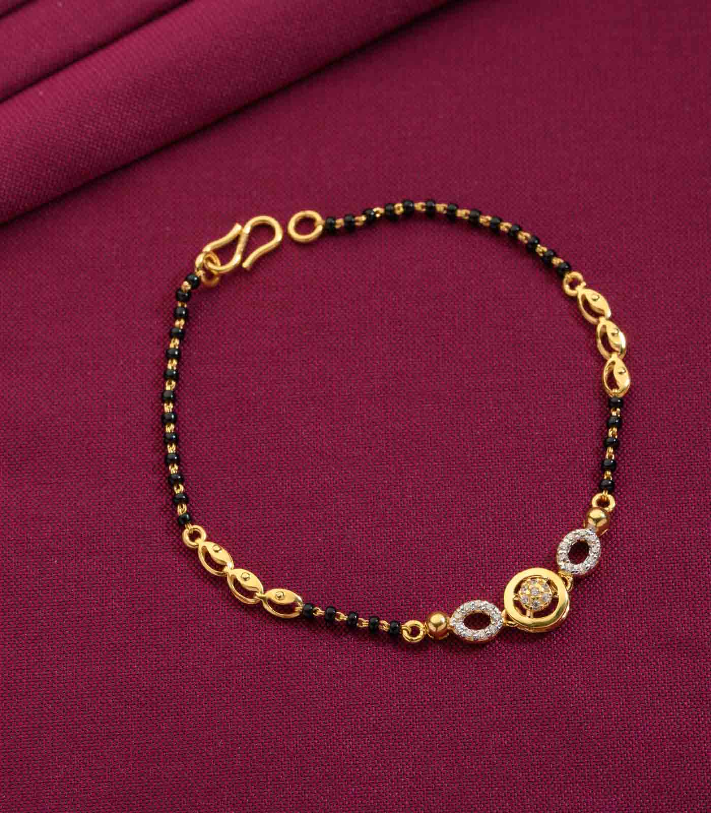 Elegant Stud Mangalsutra Bracelet