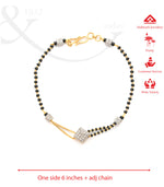 Dangling Pattern Mangalsutra Bracelet