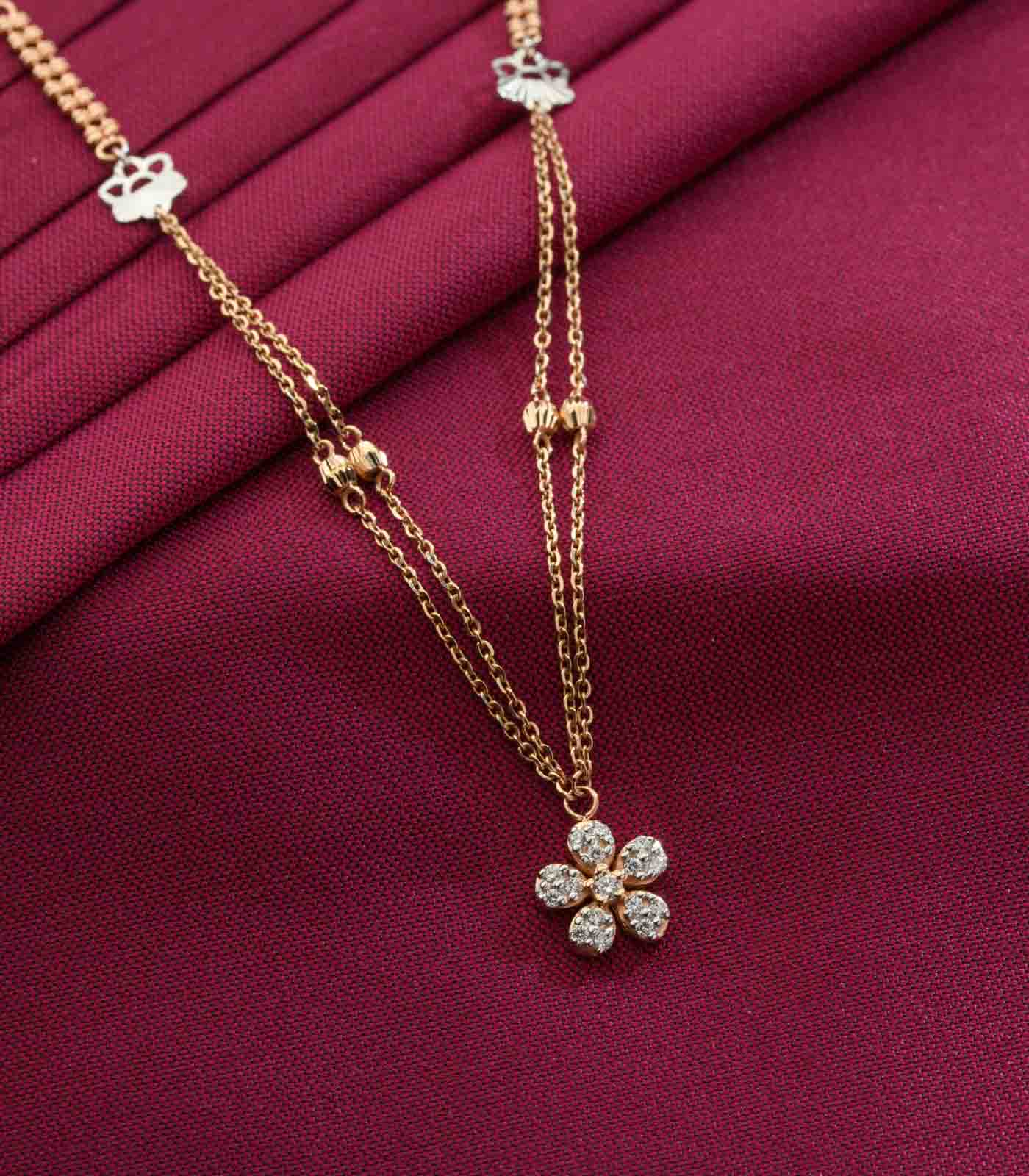 Flower pendant chain