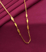 Trio bead gold chain