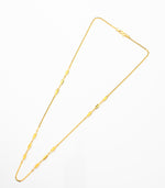 Trio bead gold chain