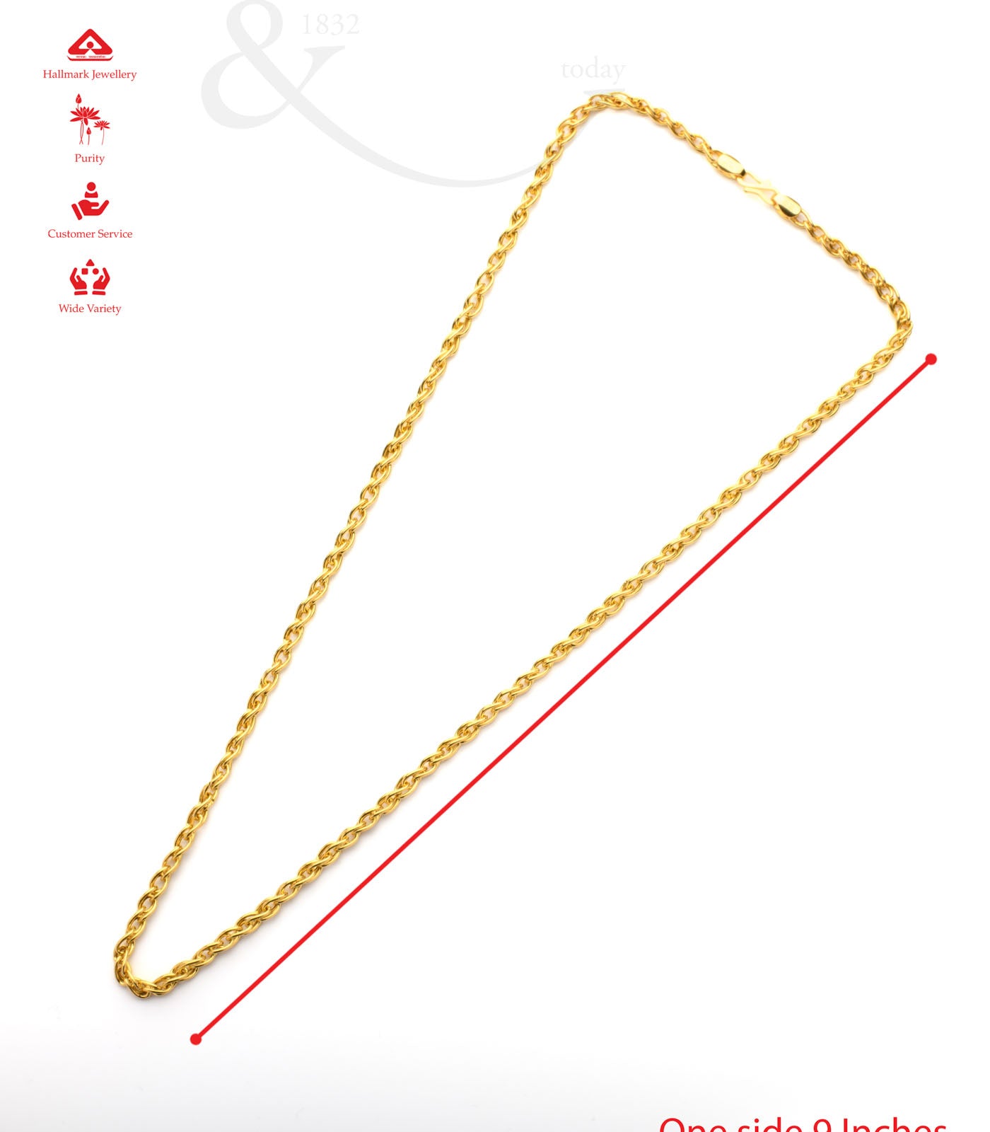 Swirl Gold chain