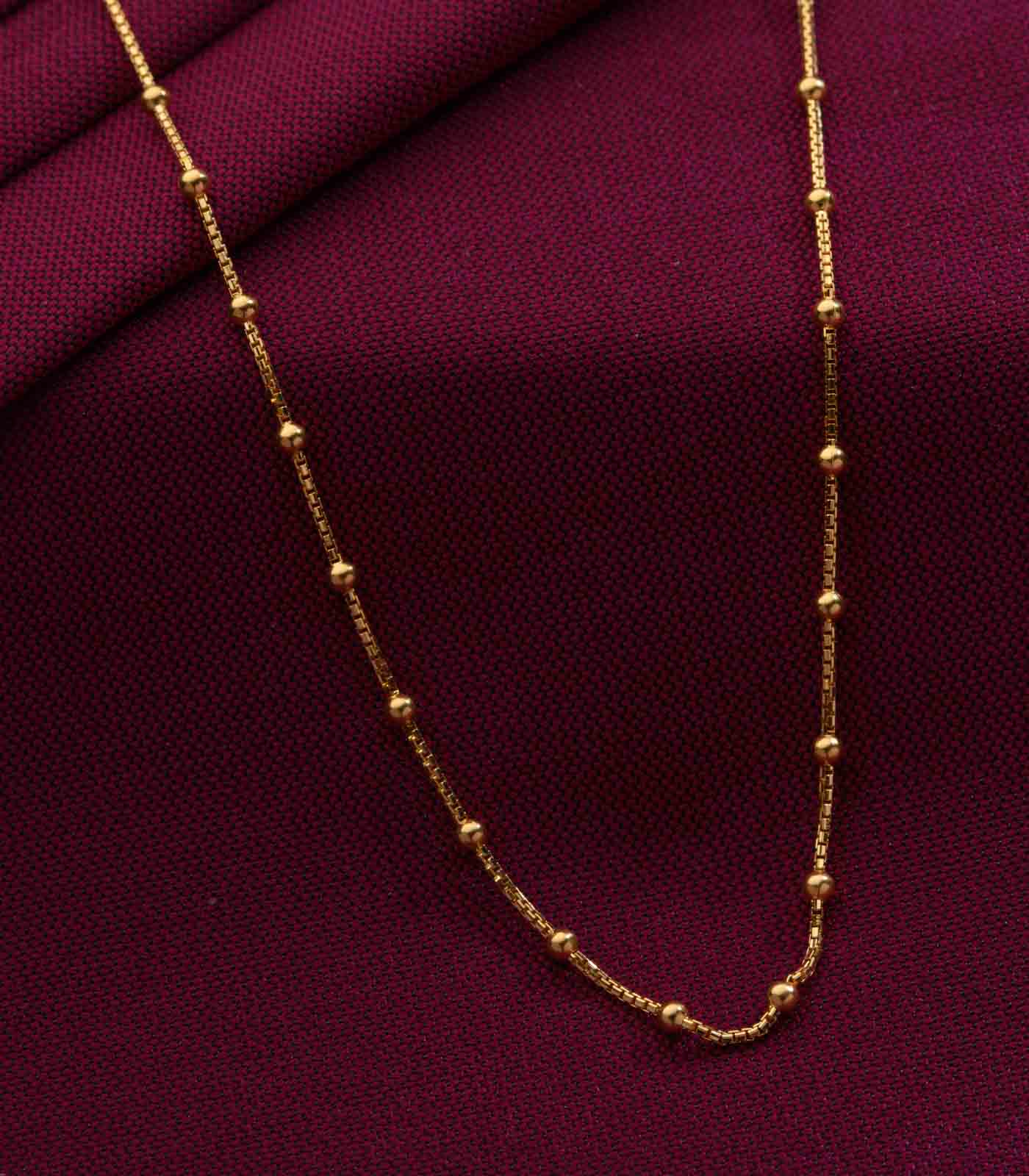 Graceful beaded chain