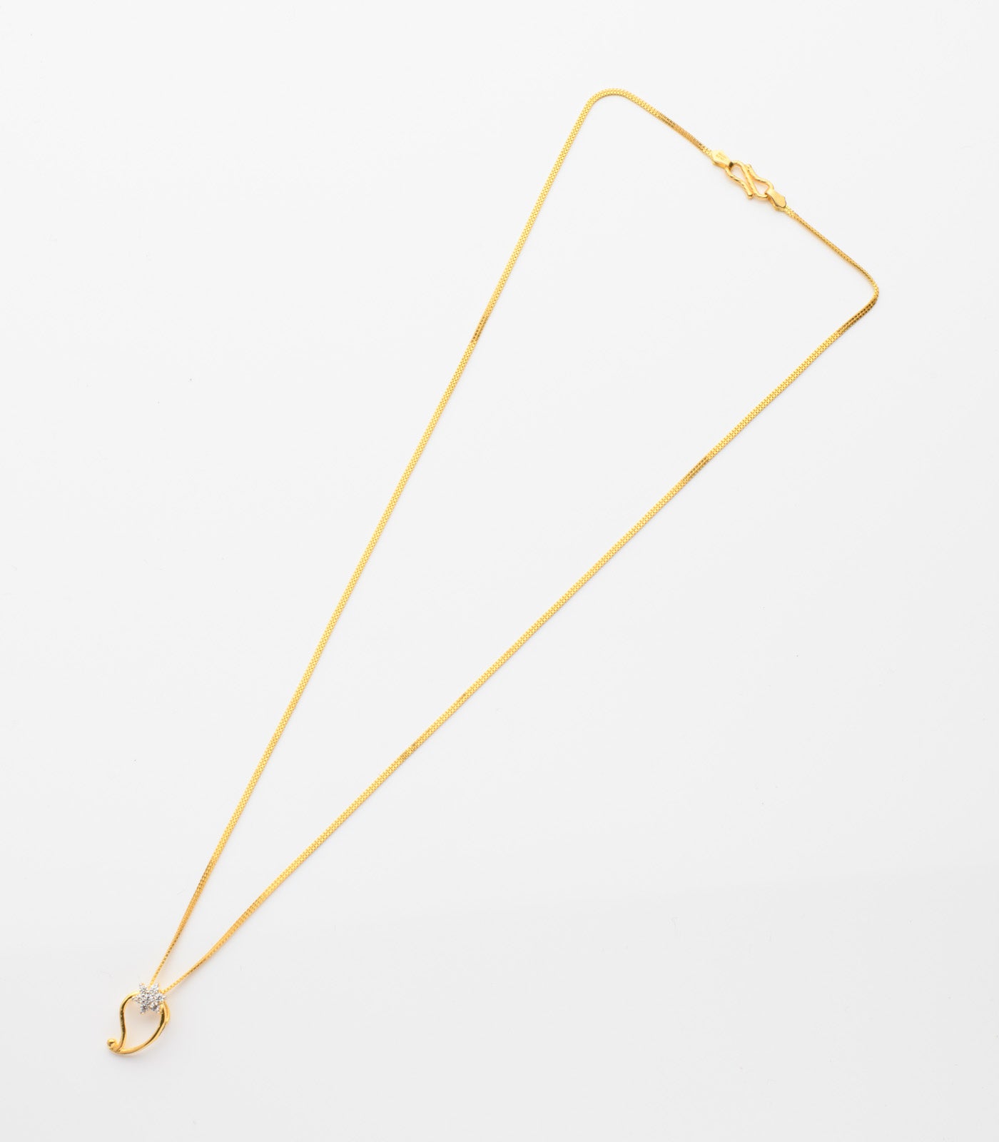 Peasley single stud chain pendant