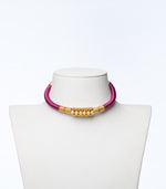 Magenta Thread Goph Necklace