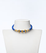 Dark Blue Thread Goph Necklace