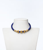 Persian Blue Thread Goph Necklace