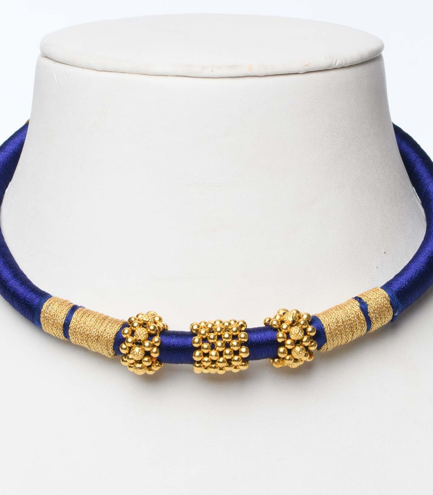 Persian Blue Thread Goph Necklace