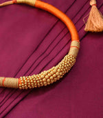 Orange Thread Goph Necklace