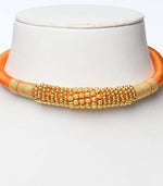 Orange Thread Goph Necklace