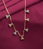 Triangle Gemstones Necklace