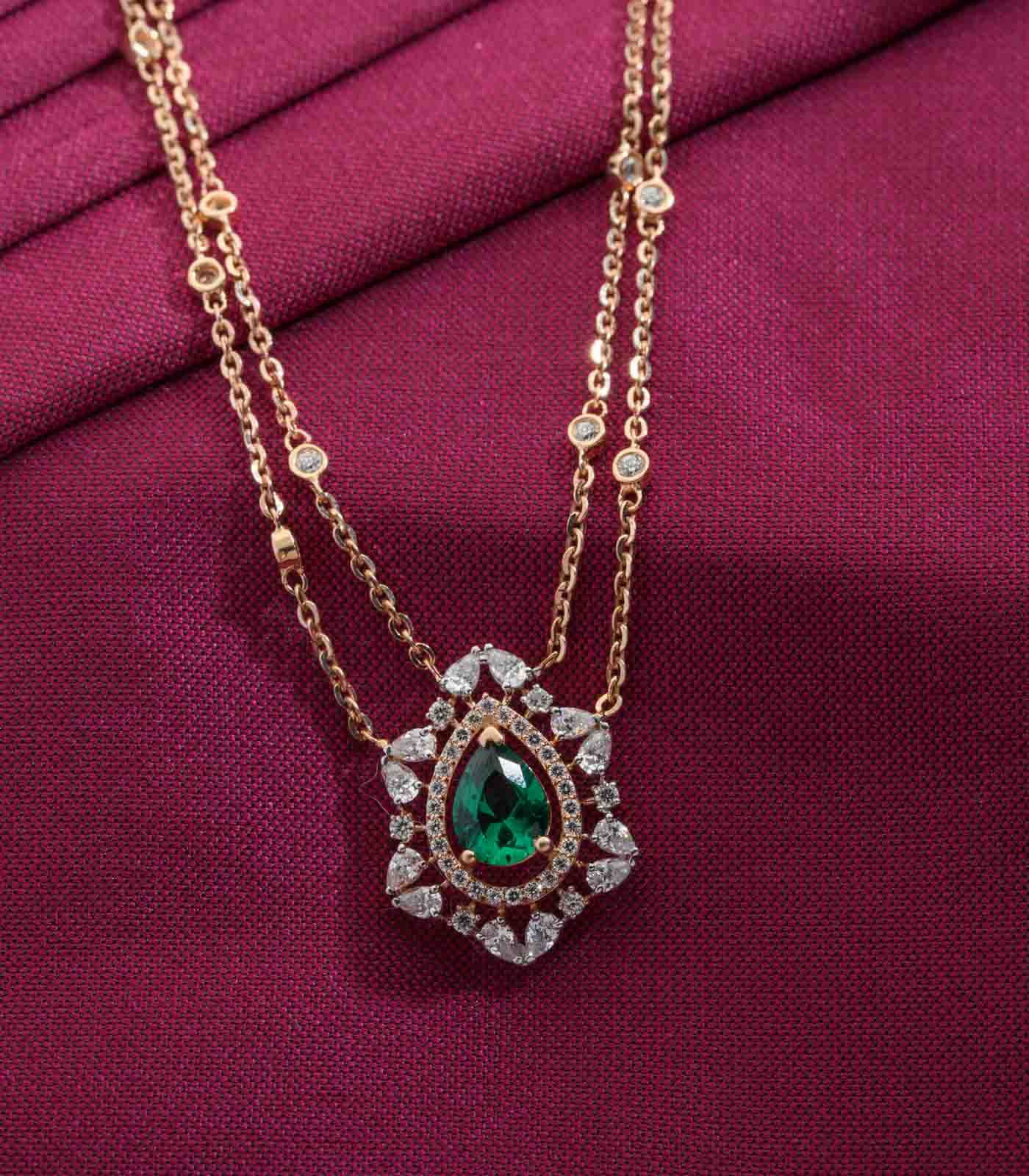 Royal Green Gem Necklace