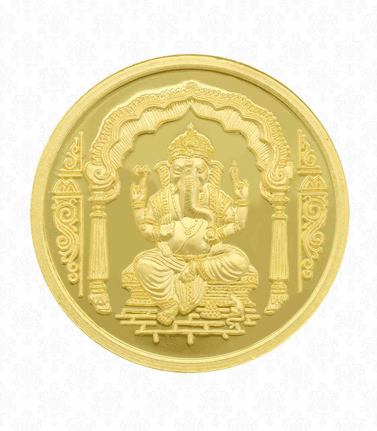 Gold Ganpati Coin-0.5GM