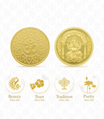 Gold Ganpati Coin-0.5GM