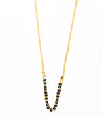 Black bead U- Shaped Mangalsutra