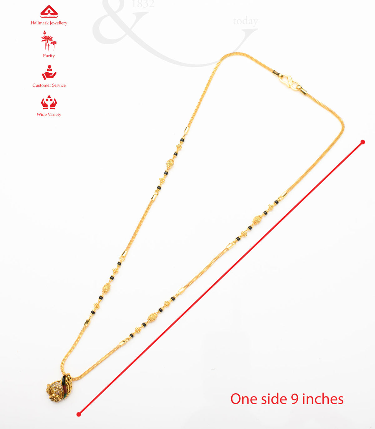 Shell shaped Mangalsutra