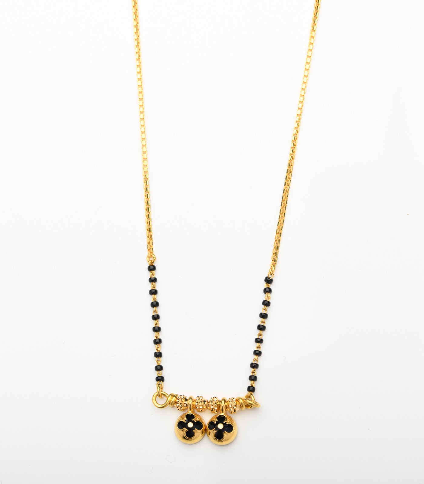 Black beaded dorla Mangalsutra