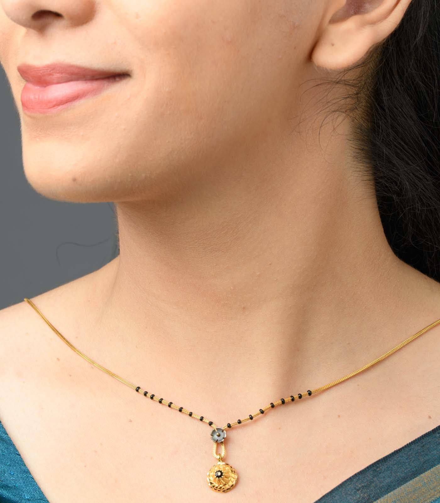 Double flower Mangalsutra