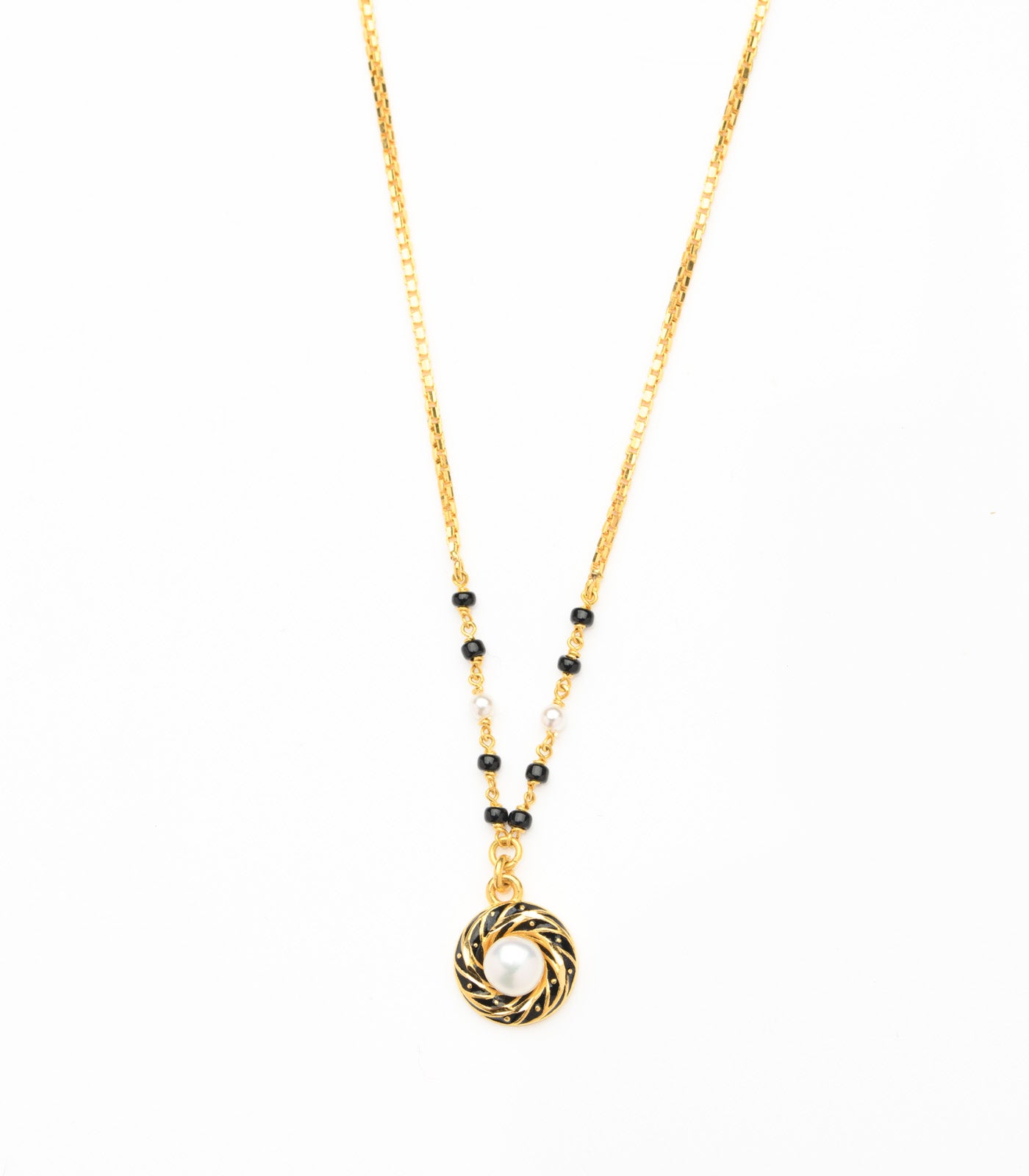 Spiral Pearl Mangalsutra