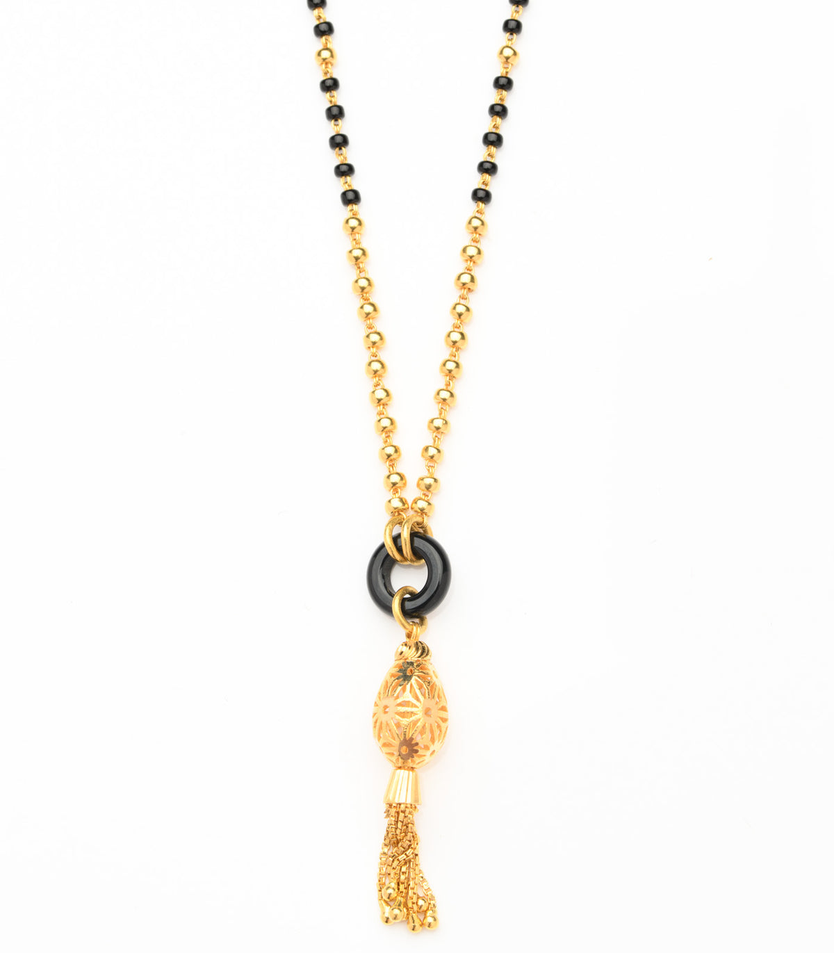 Dangling oval Mangalsutra