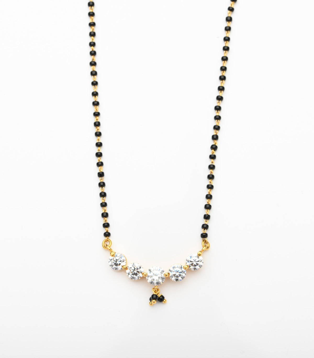 single stud linear Mangalsutra