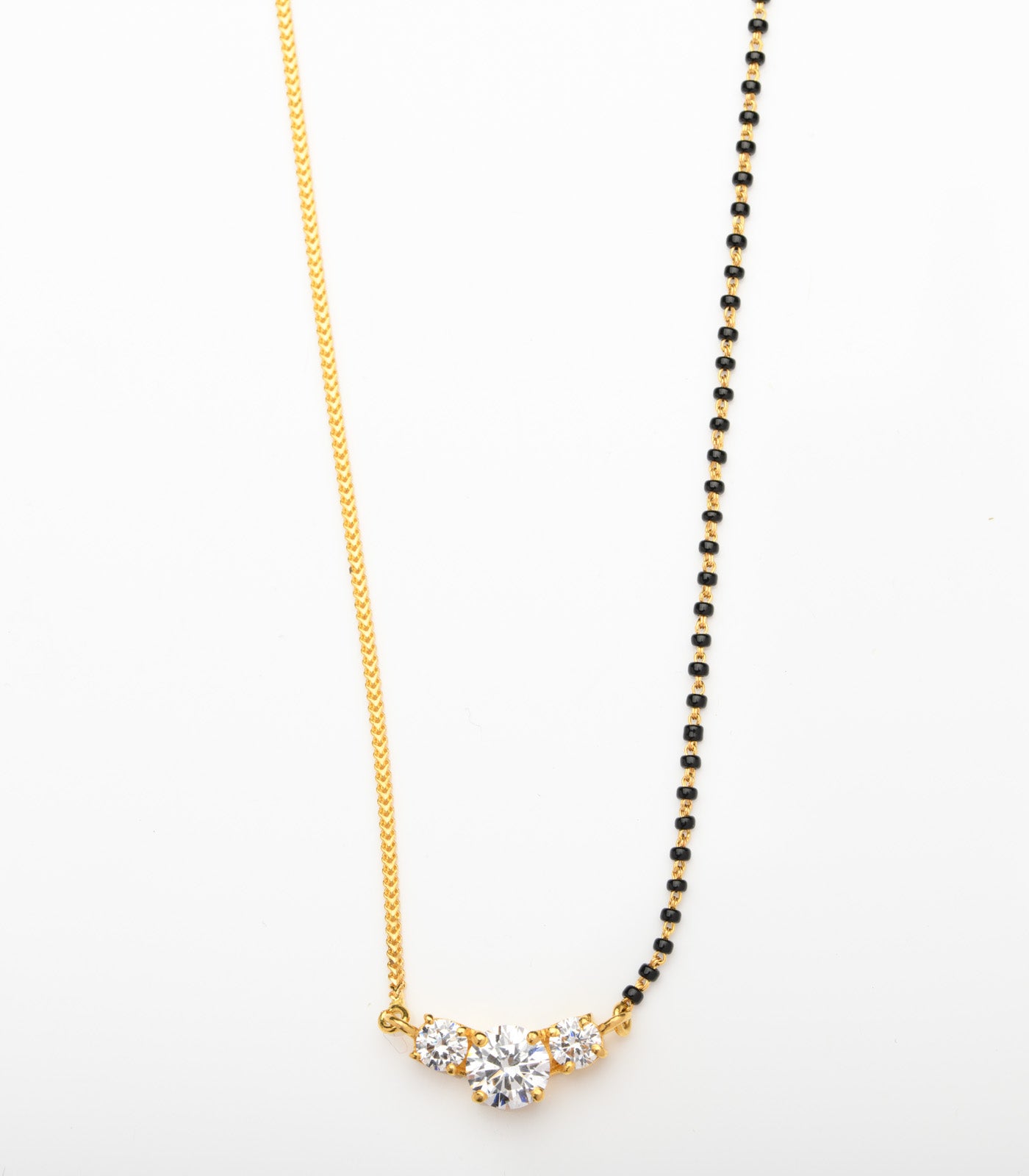 Solitaire beads Mangalsutra