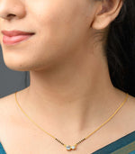 Double studs Mangalsutra