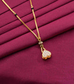 Hanging heartstone Mangalsutra