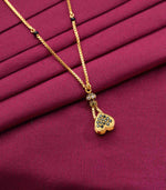 Hanging heartstone Mangalsutra