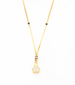 Hanging heartstone Mangalsutra