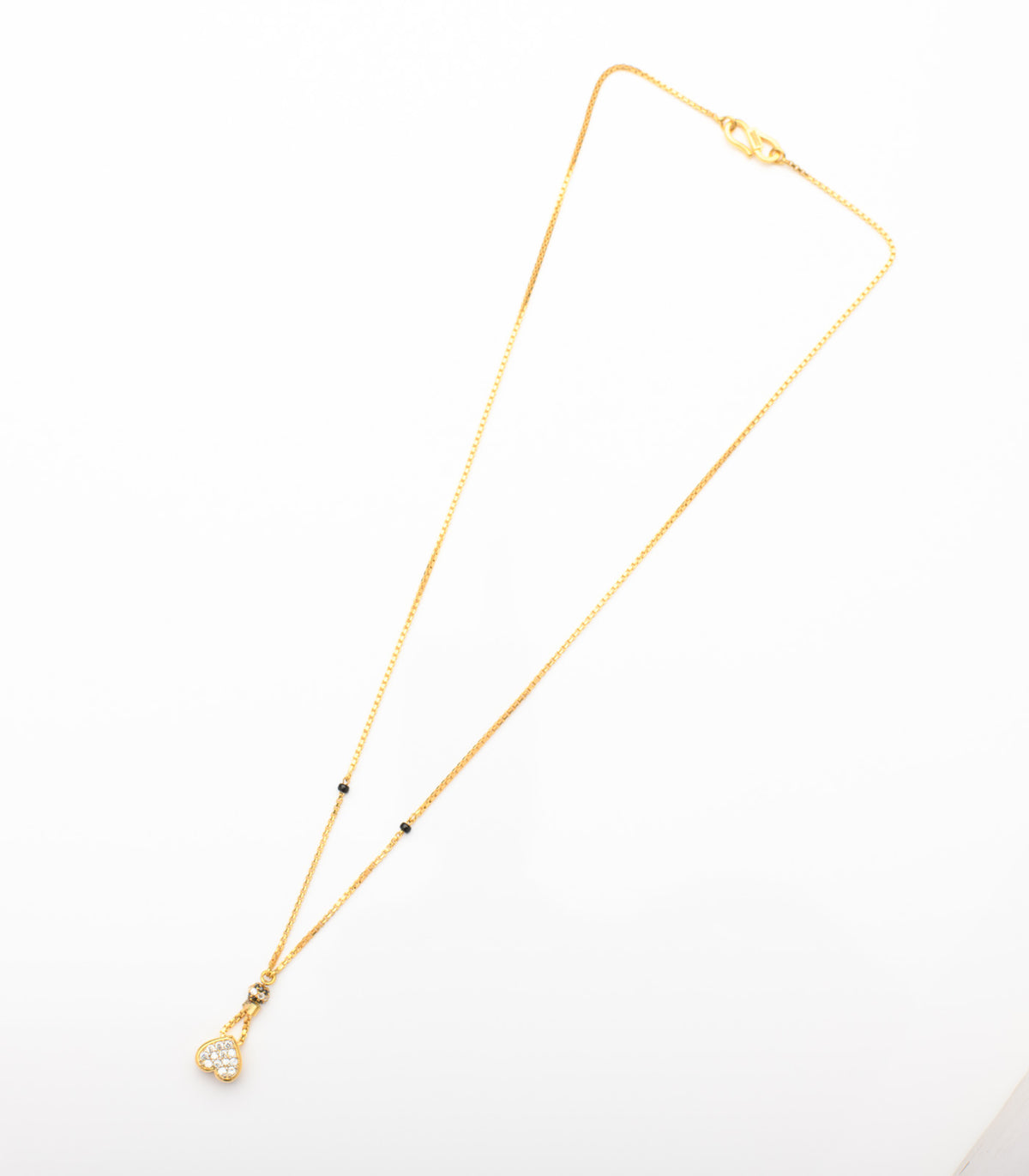 Hanging heartstone Mangalsutra