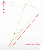 Hanging heartstone Mangalsutra