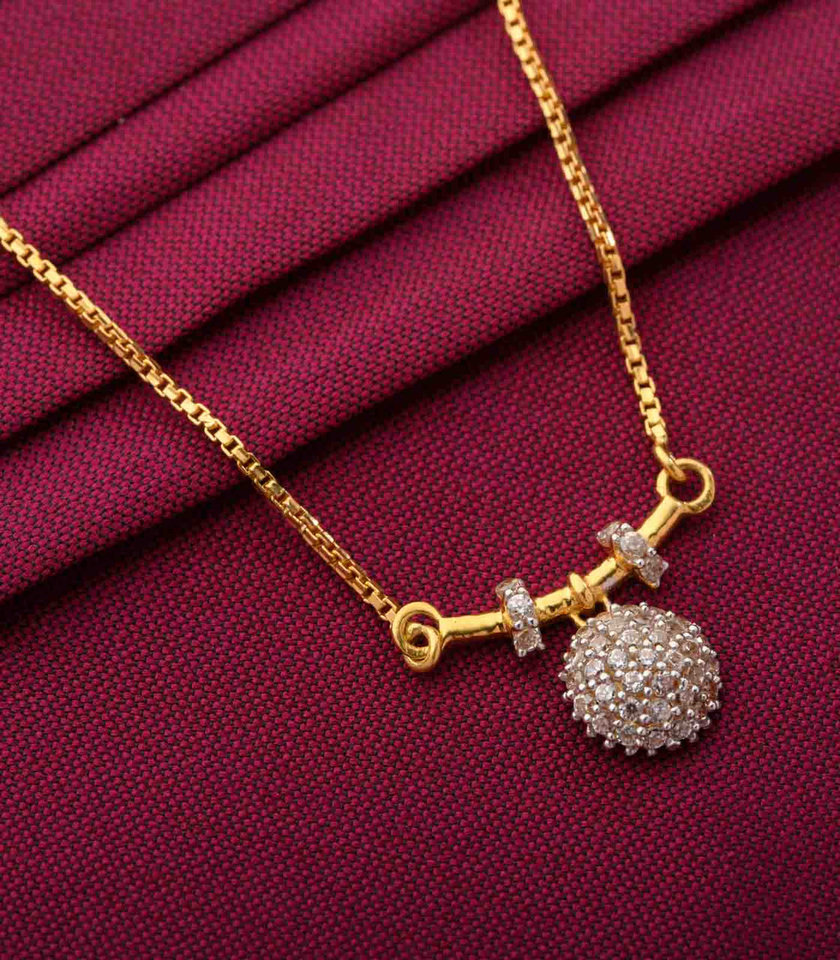 Circle Stone Studded Mangalsutra