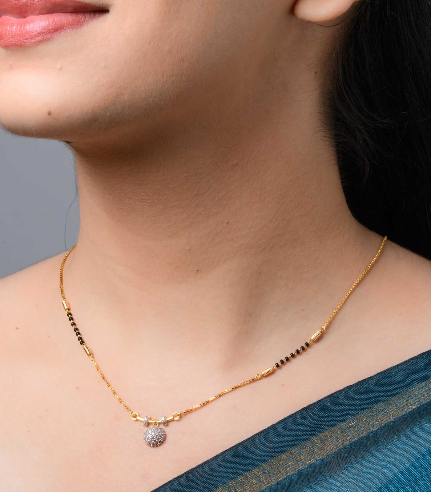 Circle Stone Studded Mangalsutra