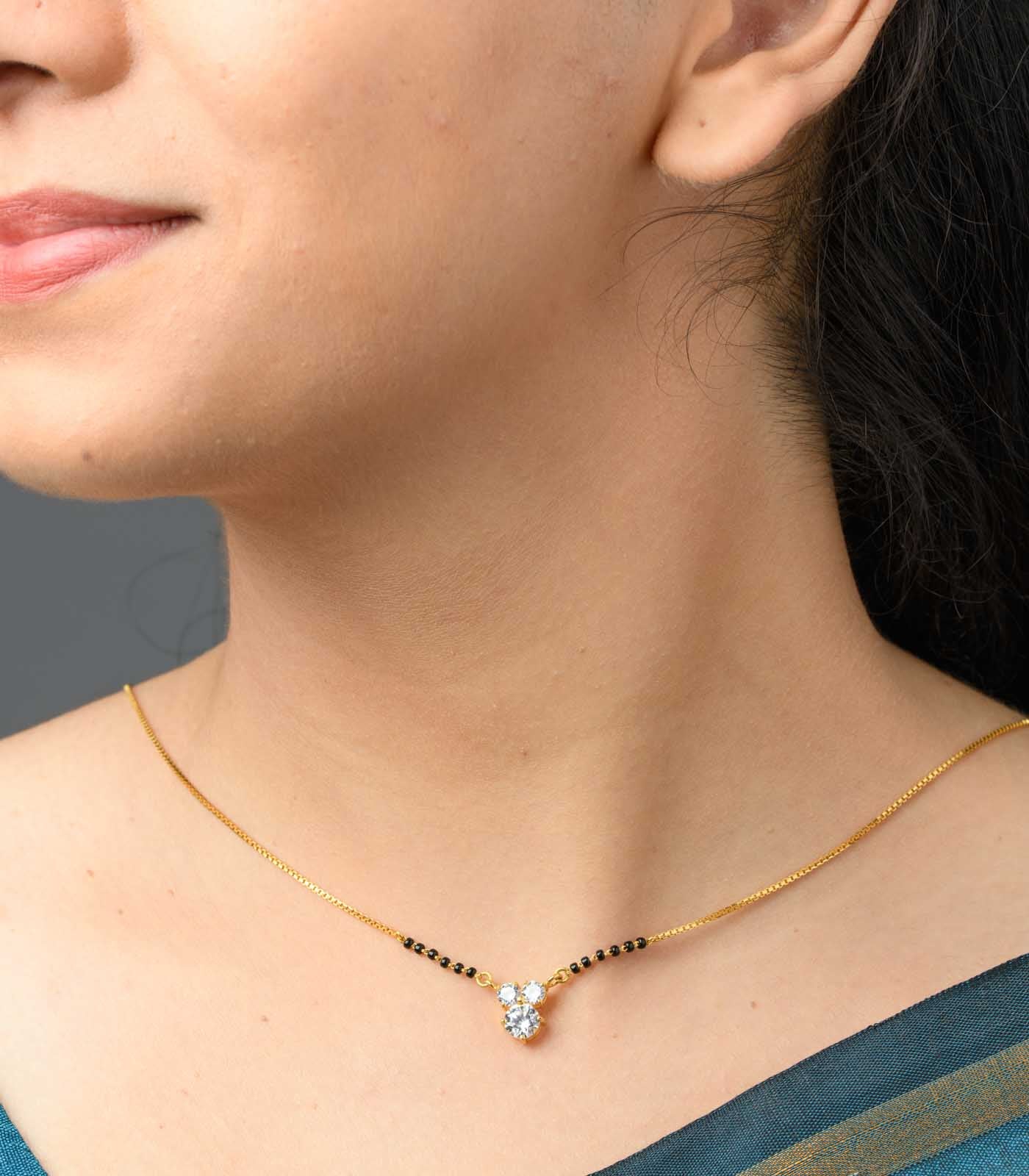 Trio studs classic Mangalsutra