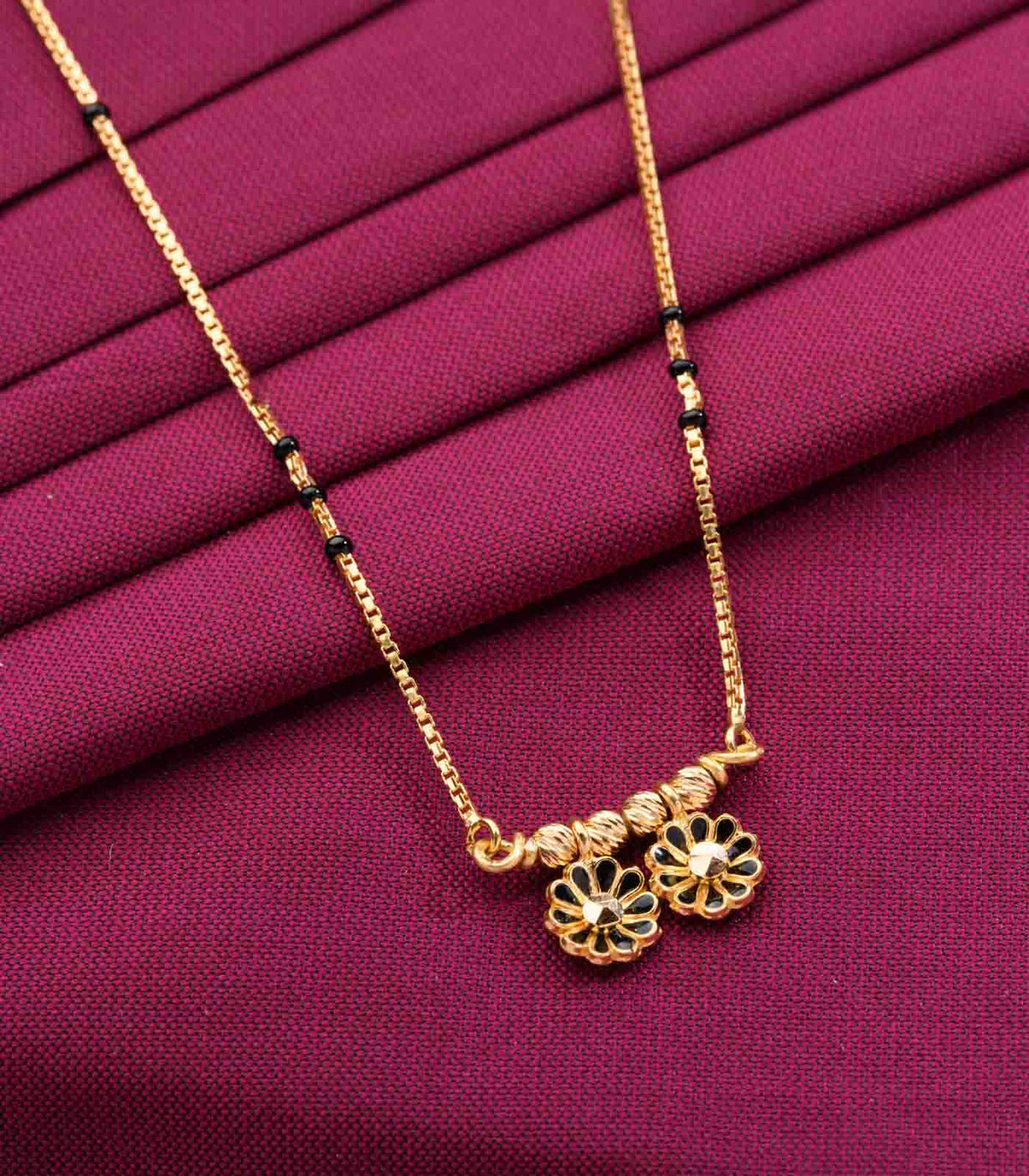 Floral Waati Mangalsutra, mangalsutra, mangalsutra designs, designer mangalsutra design, mangalsutra gold