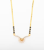 White Stone Bloom Mangalsutra