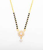 Sunflower design Crystal Mangalsutra