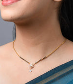 Sunflower design Crystal Mangalsutra