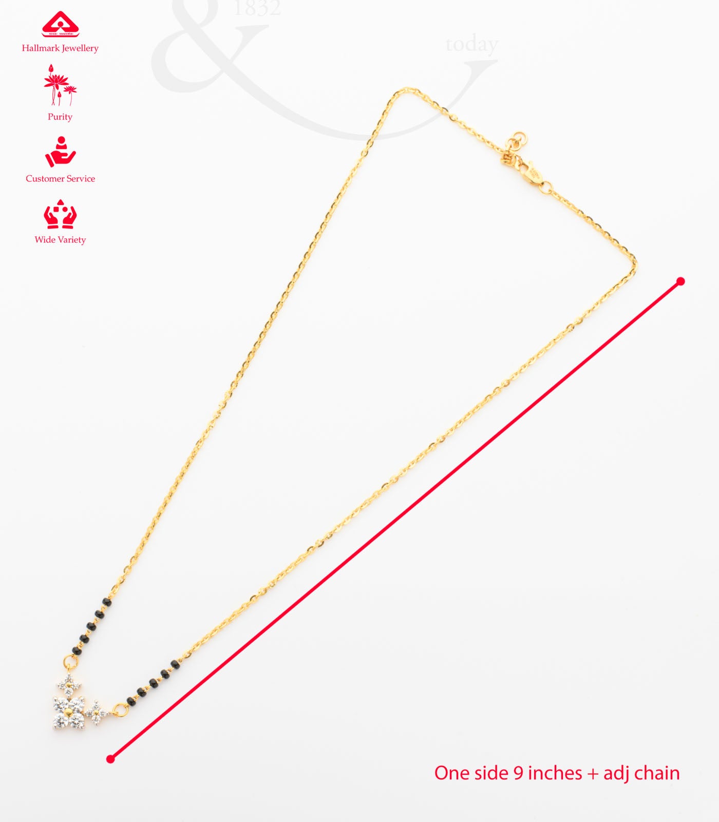 Three Flowers Classic Mangalsutra