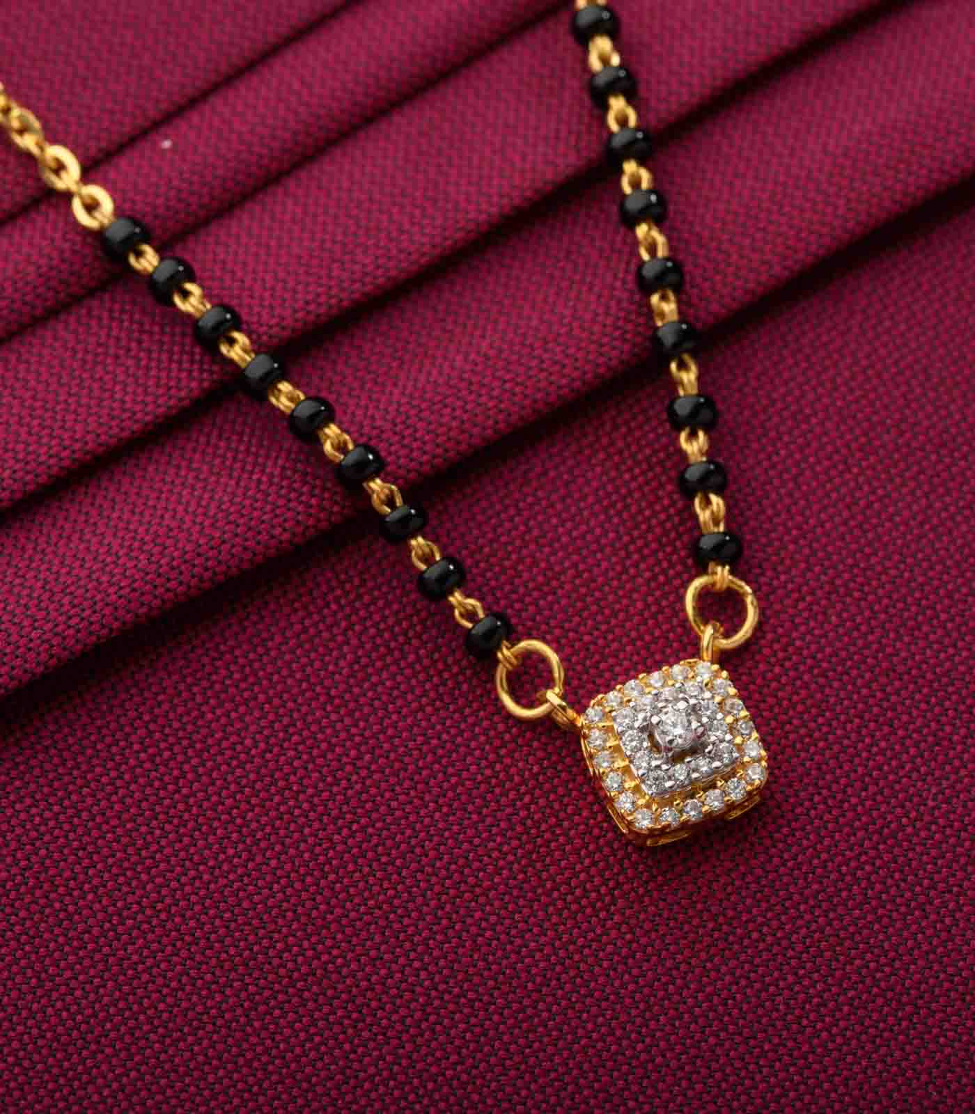 Square Pendant Mangalsutra