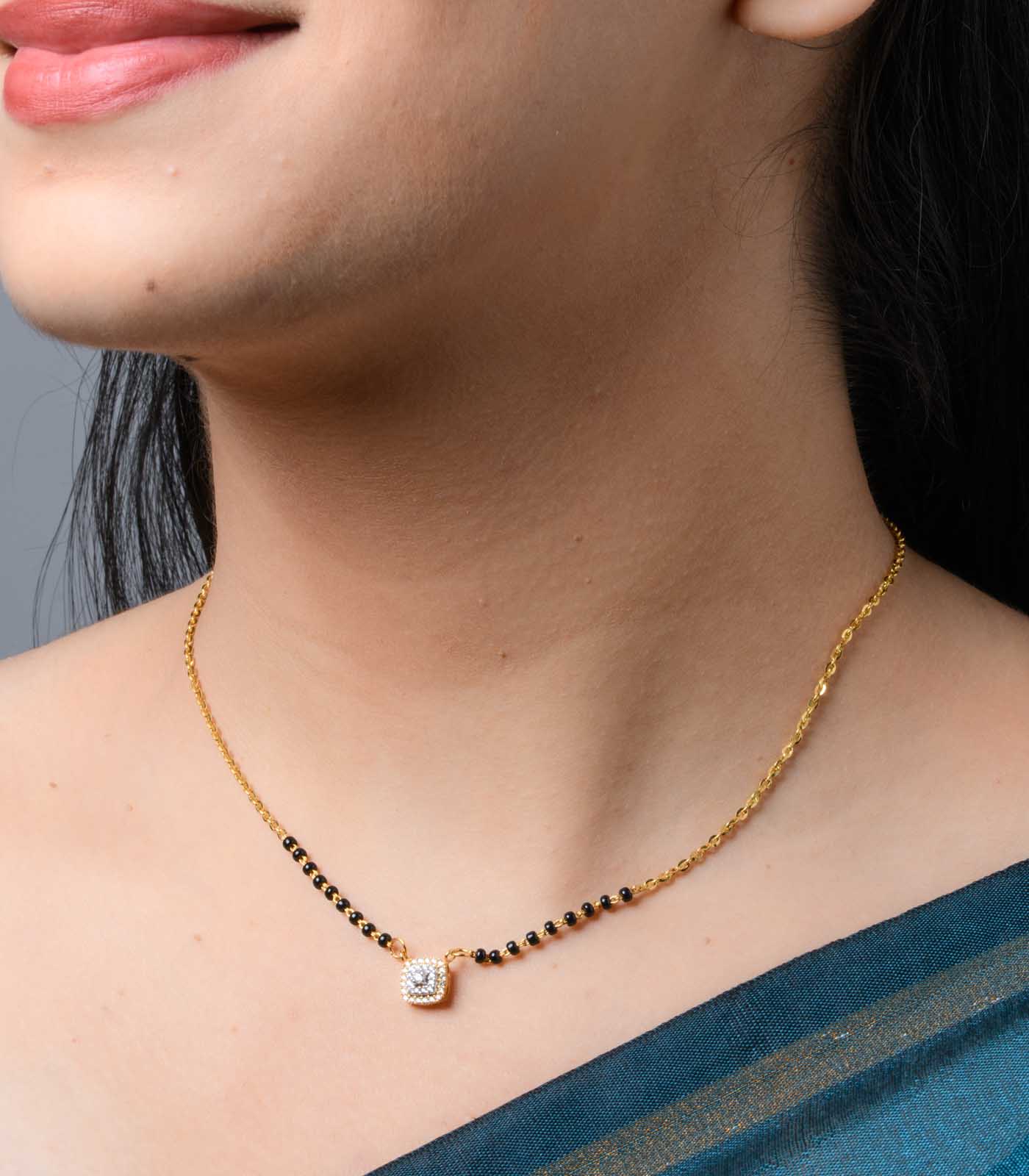 Square Pendant Mangalsutra