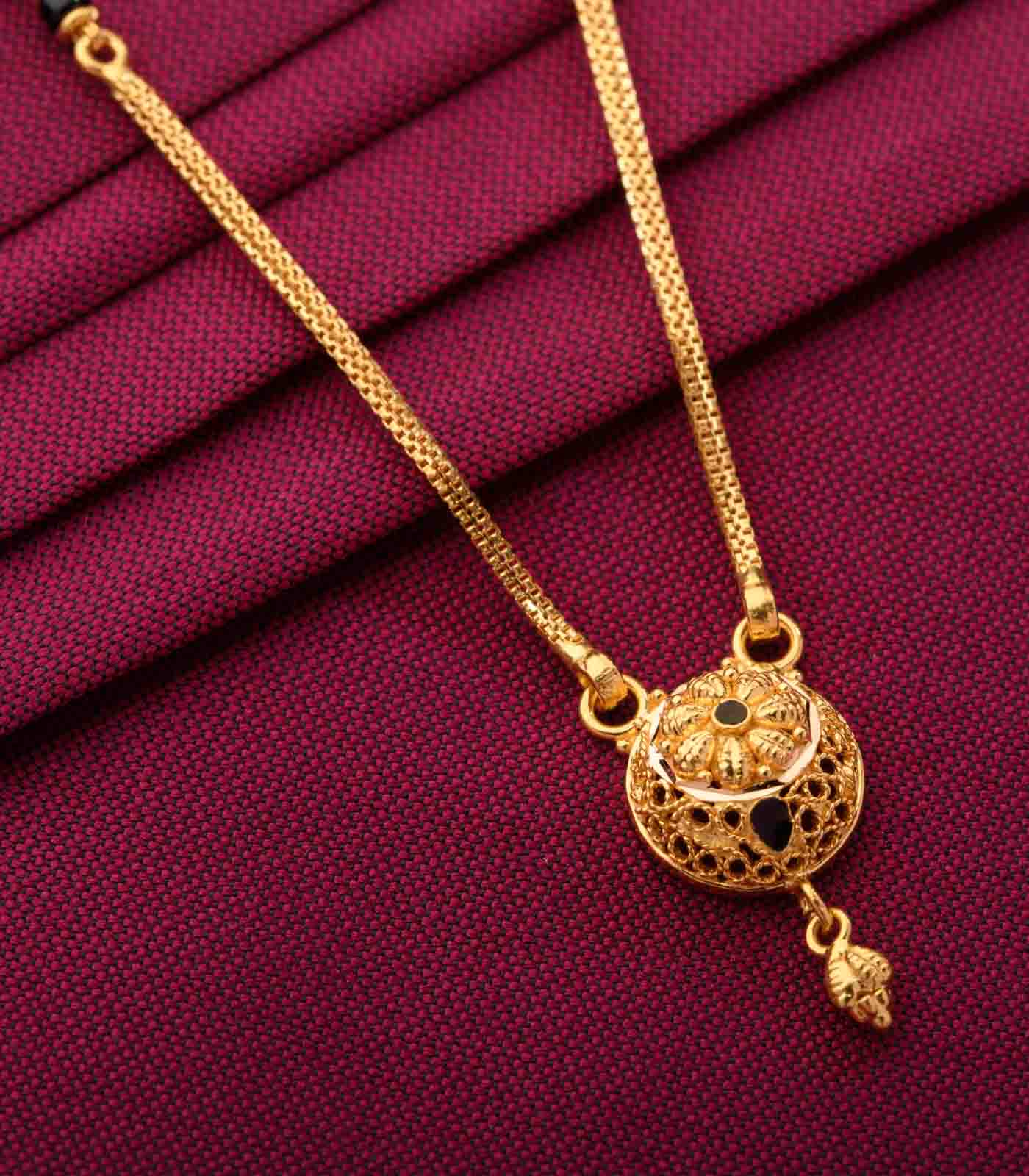 Radiant Golden Pendant Mangalsutra