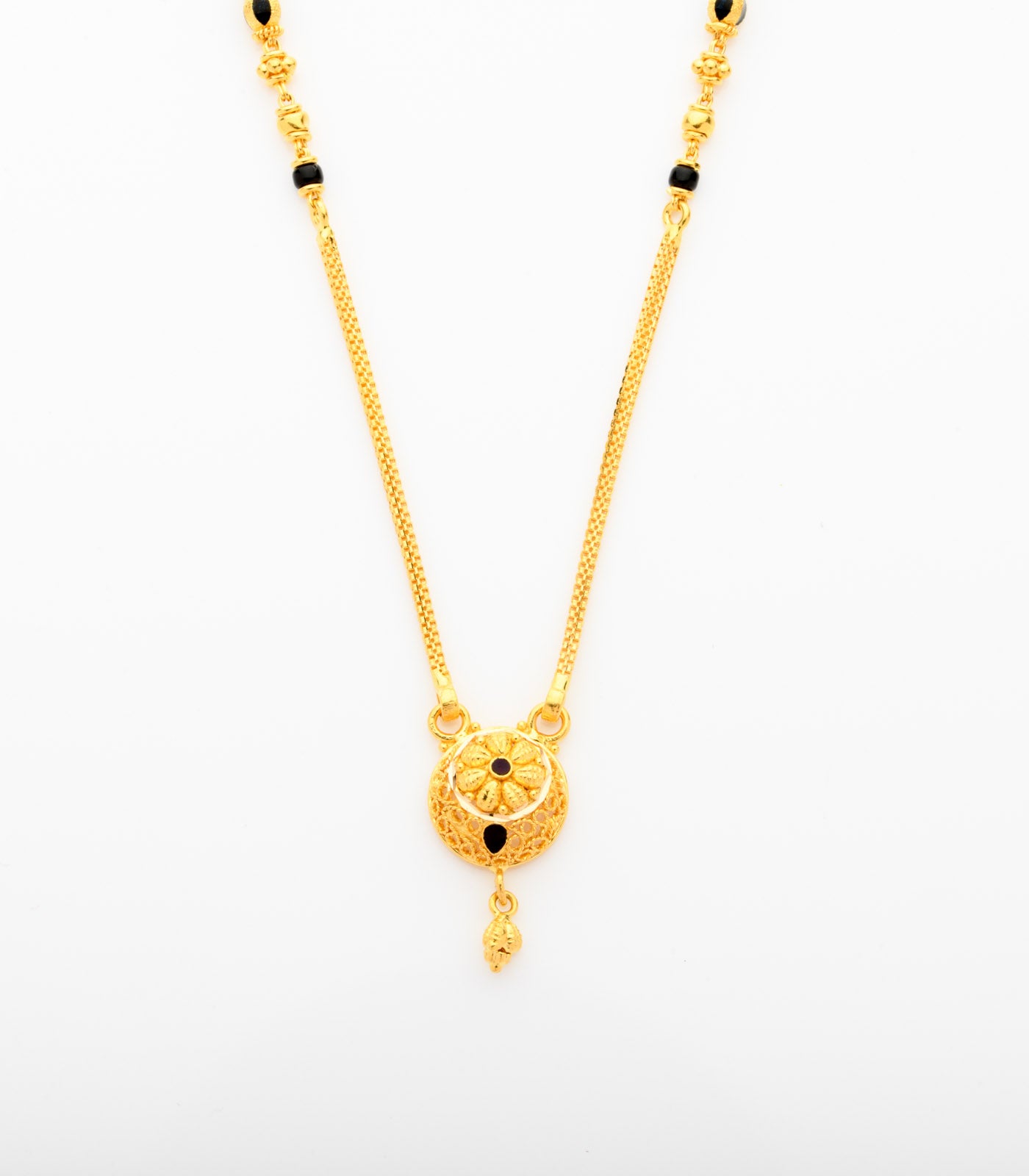 Radiant Golden Pendant Mangalsutra